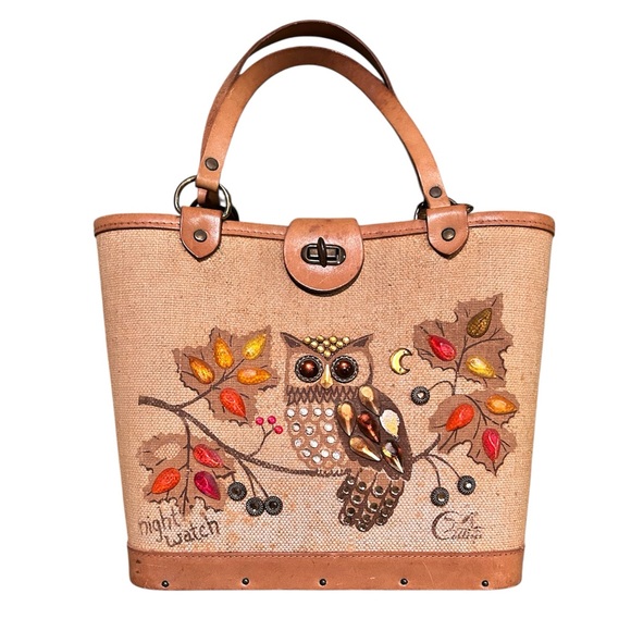 Enid Collins Handbags - Enid Collins RARE Vintage Owl Bag